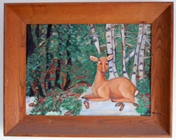 Thinking Deer - Oil Paintings - Art - Ethel Sussman Art Gallery