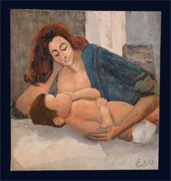 Mother and Child - Oil Paintings - Art - Ethel Sussman Art Gallery