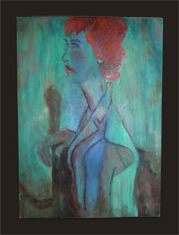 Woman at Dusk - Oil Paintings - Art - Ethel Sussman Art Gallery