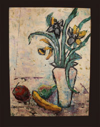 Dafodils and Fruit - Oil Paintings - Art - Ethel Sussman Art Gallery